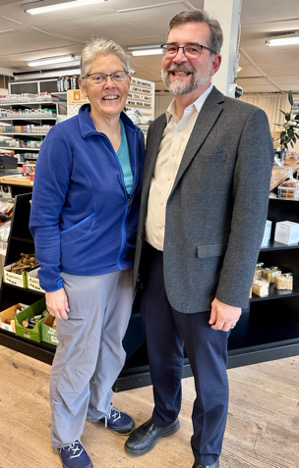 House Speaker Laurie Jinkins and Evergreen President John Carmichael talked about Evergreen’s enrollment growth, budget requests and the overall budget climate when they met in Tacoma on October 15.