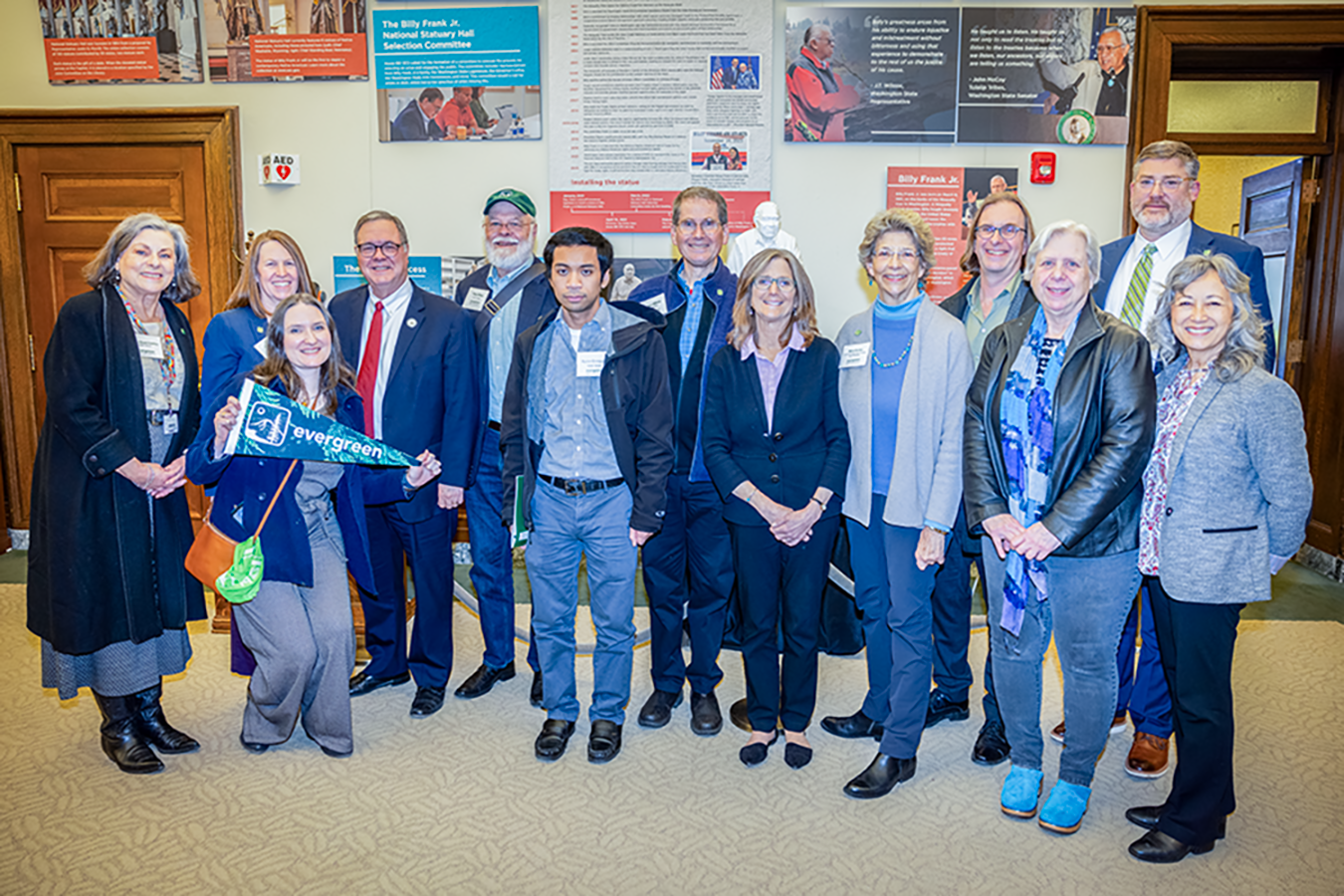 Evergreen Advocates at the Capitol with Lt. Governor Denny Heck
