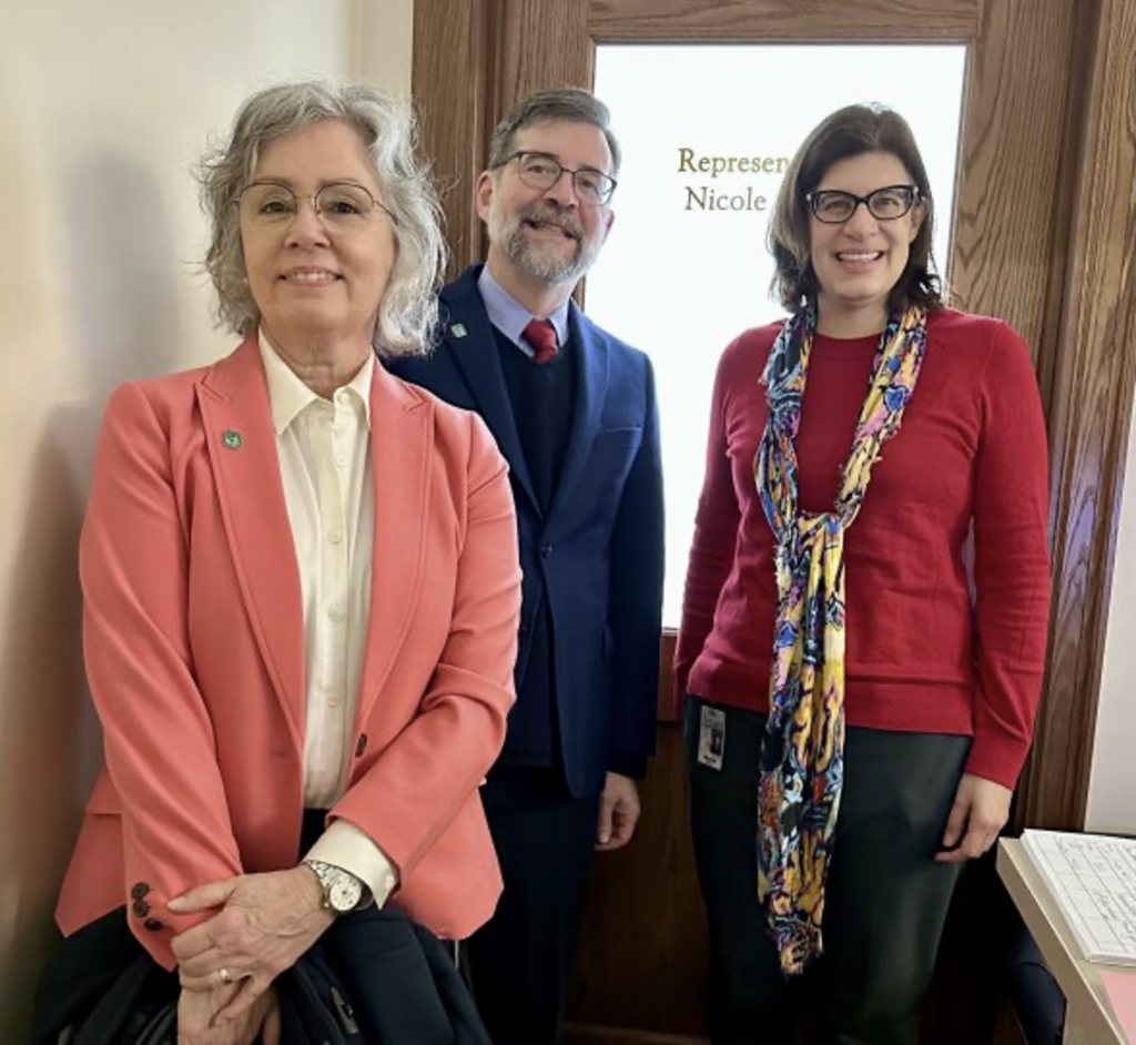 Rep. Nicole Macri (D-Seattle) met with Evergreen leaders to discuss her work on the House operating budget, which she oversees as vice-chair of the House Appropriations Committee.
